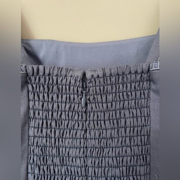 NEW Reformation Everett Linen Sleeveless Midi Dress Cornflower Blue | US 0 UK 4 - Picture 11 of 13